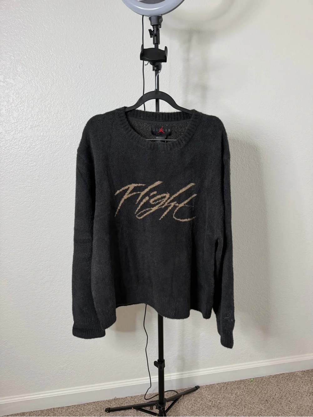 Nike Jordan Flight Heritage Knit Sweater Size large